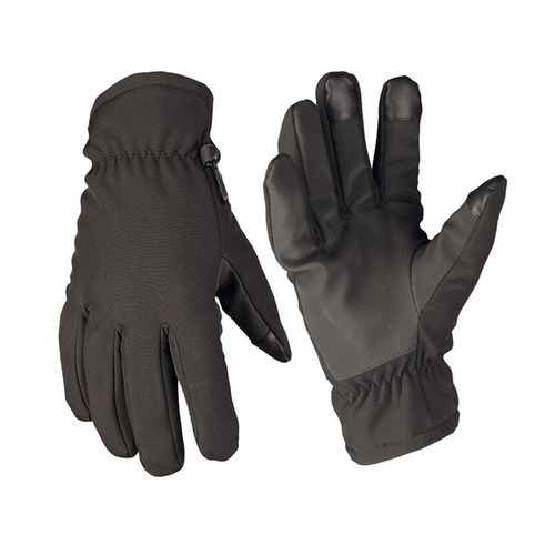 Mil-Tec - Softshell Thinsulate™ Winter Gloves - Czarny - 12521302