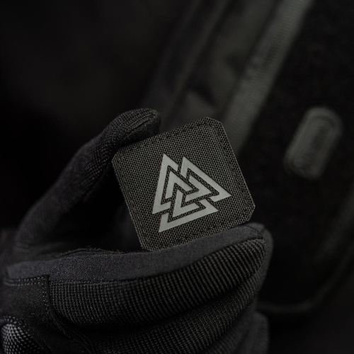 M-Tac - Laser cut Valknut square patch - Black / Grey - 51162211