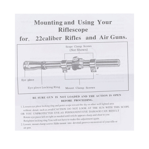RazorGun - Magnum Air Gun with 4x20 Riflescope - 4.5 mm - Polymer - Black - WF600P 4,5