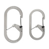 Nite Ize - G-Series SlideLock #3 Dual Chamber Carabiner - Stainless Steel - Silver - GSL3-11-R6