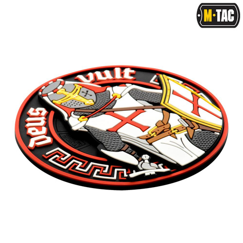 M-Tac - Deus Vult Patch - 3D PVC - White/Red - 51116000