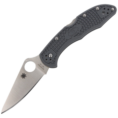 Spyderco - Delica® 4 FRN Flat Ground Gray Knife - C11FPGY
