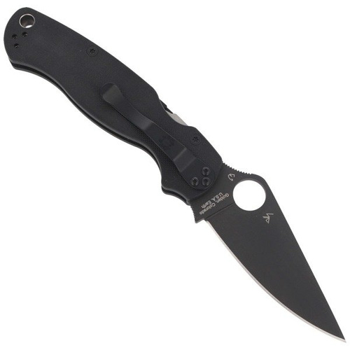 Spyderco - Para Military™ 2 G-10 Black / Black Blade Knife - C81GPBK2