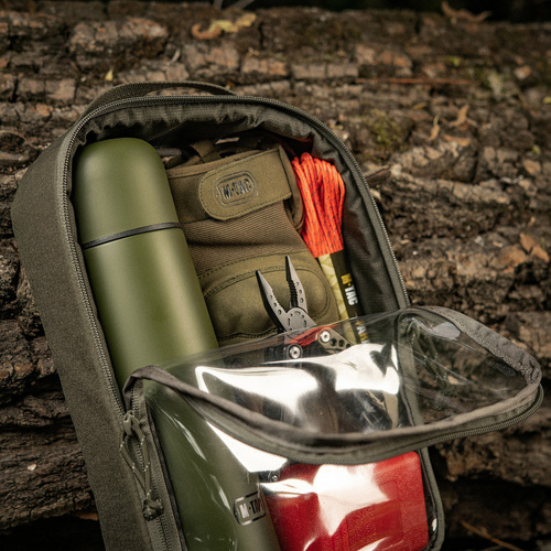 M-Tac - Elite Large Clear Pouch - 30 x 19 cm - Ranger Green - 10147023-L
