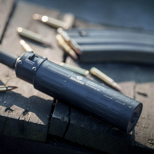 Gomander - Tactinox QD L gun suppressor - 5.56 mm - M26x1.5 thread - Black - TB0.9650
