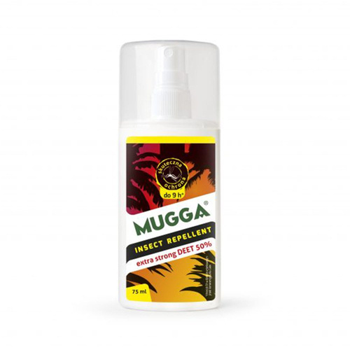 Mugga - STRONG mosquito and tick repellent - 50% DEET - Spray - 75 ml - 8986.