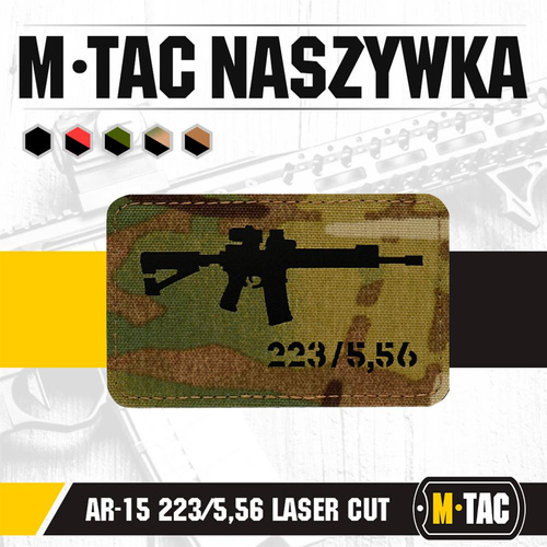 M-Tac - AR-15 223/5.56 Laser Cut Patch - Multicam/Black - 51111802