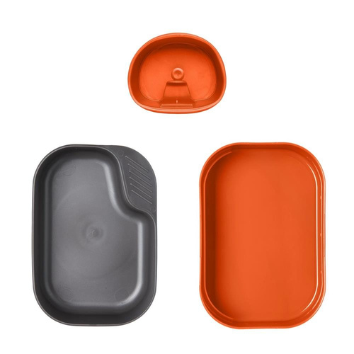 Wildo - Camp-A-Box Basic Travel Cookware Set - Orange / Gray - SE-CAS-PP-2419A.