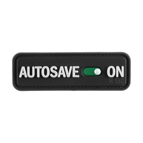 M-Tac - Morale Patch Autosave PVC - 3D - Black - 51116702