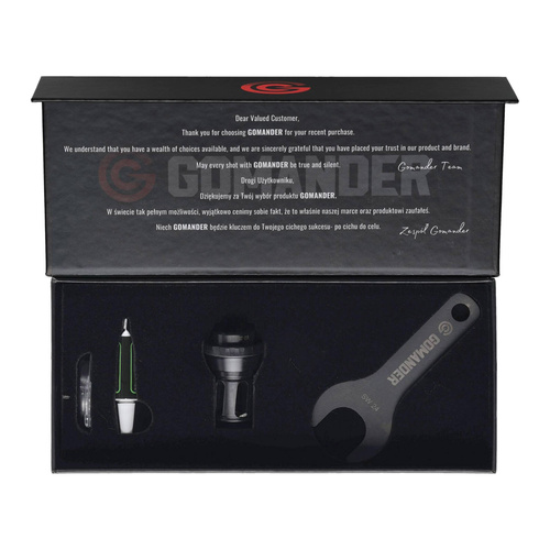 Gomander - Quadron Flame Compensator - 9 mm - 1/2x28 UNEF-9 - Black - TB0.10174