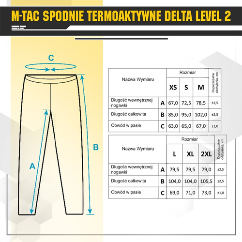 M-Tac - Delta Level 2 Thermoactive Pants - Fleece - Coyote Brown - 70005017