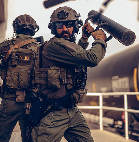 Helikon - MCDU Combat Shirt - Desert Night Camo / Olive Green - BL-MCD-SP-0L02A