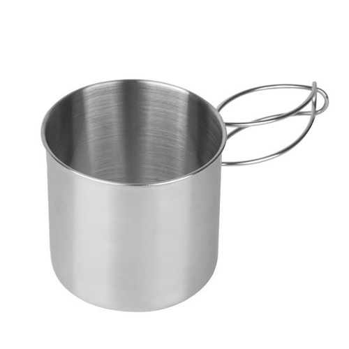 Mil-Tec - Stainless steel mug with foldable handle - 600 ml - 14602600