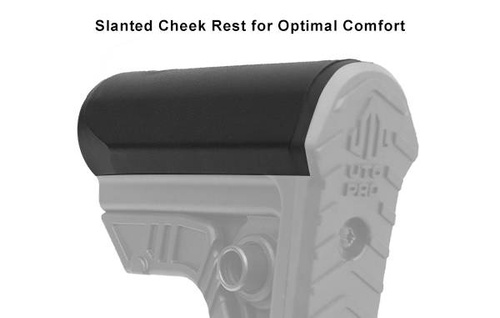UTG - Buttstock for AR 15 Pro Ops Ready S4 - Mil-Spec - With Cheek Rest - Black - RBUS4BMS