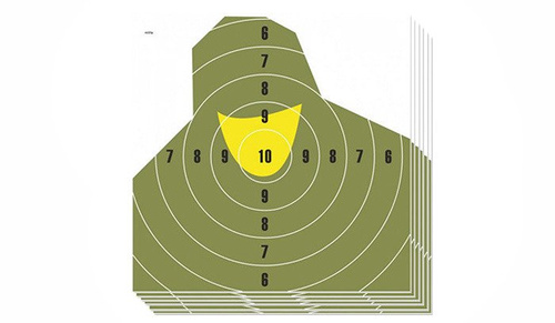 Shooting target NT 23P Soldier Bust - 500 x 500 mm - 10 pcs - T07012 