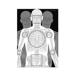 Tactical Weapon System - Silhouette shooting target TWS CERBER SKELETON