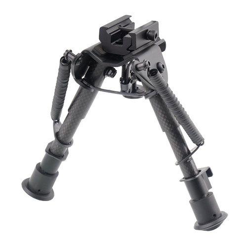 Rokstad - Carbon Fiber Spring Bipod - Non-Swivel - 155-230 mm - Harris / Picatinny - RSCFP-06