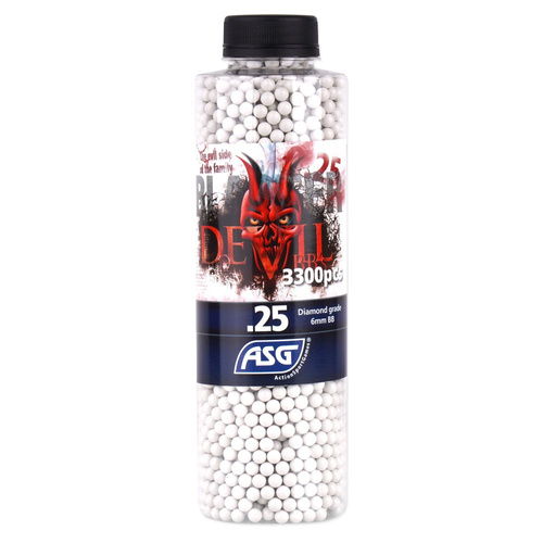 Blaster Devil - Airsoft BB - 0.25g - 3300 pcs - White - 19411