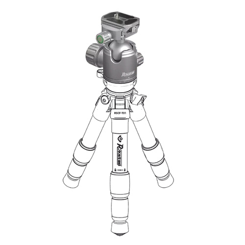 Rokstad - Ball Kit Head 38mm for 3/8"-16 Thread - Picatinny/ARCA - Grey - RSRH-01