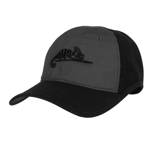 Helikon - Logo Cap - PolyCotton Ripstop - Black / Shadow Grey - CZ-LGC-PR-0135B