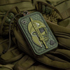 M-Tac - Morale Patch - Molon Labe Ace Jacquard - Olive / PVC - 51127001