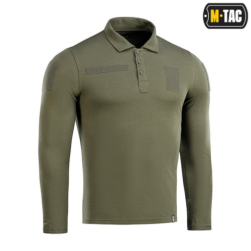 M-Tac - Tactical Polo Shirt with Long Sleeves - Army Olive - 80021062