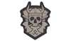 101 Inc. - 3D Patch - Viking With Hatchet - Grey