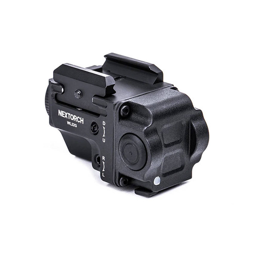 NEXTorch - Weapon Flashlight with Laser - 650 lm - Aluminum - Black - WL22R