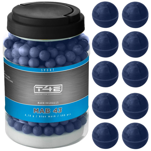 Umarex - T4E Sport MAB .43 cal. Paint Balls - 500 pcs. - Blue - 2.4596