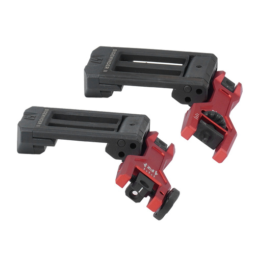 Strike Industries - Sidewinder II BUIS Backup Iron Sights - Red - SI-SIDEWINDERII-RED
