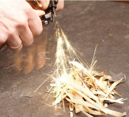 EDCX - "Flaming Lizzard" Fire-starting Tool - Coyote Brown - 2348