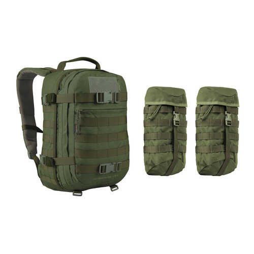 WISPORT - Sparrow 20 II backpack with two side pockets - 20 + 10 l - Olive Green
