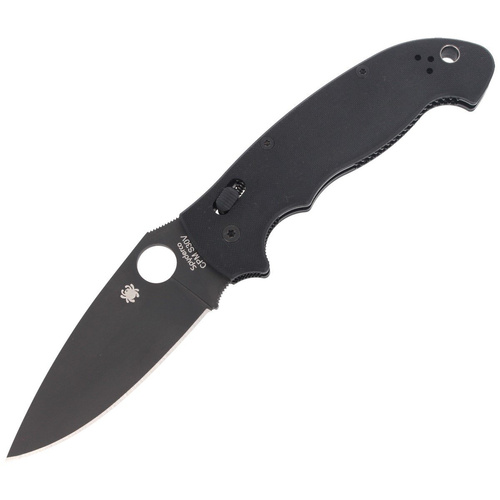 Spyderco - Manix™ 2 XL G-10 Black / Black Blade Knife - C95GPBBK2