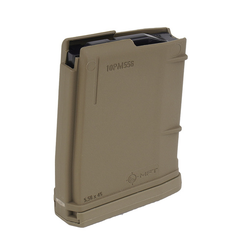 MFT - Polymer Magazine for AR-15 / M4 - 5,56 x 45 mm/.223/.300 AAC Blackout - 10 Rounds - Scorched Dark Earth - 10PM556BAG-SDE