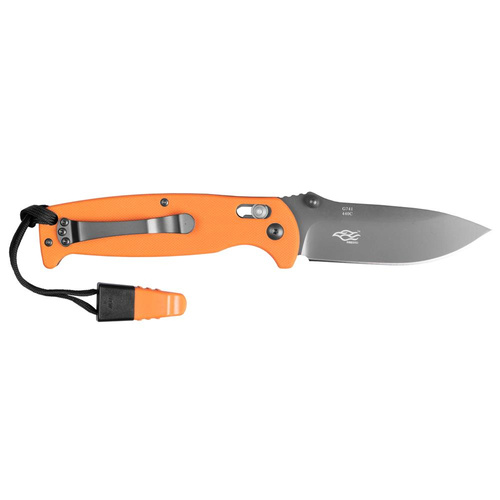 Ganzo - G7413 EDC Folding Knife with Whistle - G-Lock - Orange - G7413-OR-WS