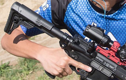 UTG - AR15 6-position Receiver Extension Tube - Black - Mil-Spec - TLU001MS