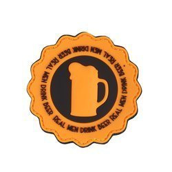 101 Inc. - 3D Patch - Real Men Drink Beer - Orange - 444130-7311