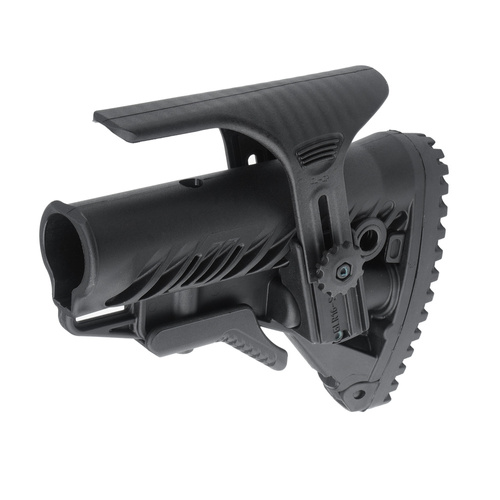 FAB Defense - GLR-16 CP Buttstock for M16/M4/AR15 - Mil-Spec / Commercial - Polymer - Black - FX-GLR16CP