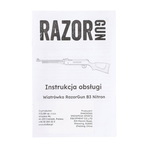 RazorGun - B3 Nitron Air Gun - 5.5 mm - Brown - B3-3 5.5 mm