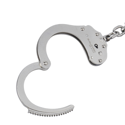Alcyon - Steel Chain Handcuffs - Double Locking - Silver - 5050-X