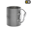 M-Tac - Thermal Mug With Carabiner - 280 ml - Stainless steel - Chrome - 60008012