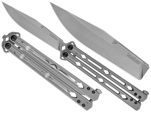 Kershaw - Lucha Butterfly Knife - 14C28N - Silver - 5150