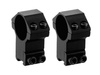 Leapers - Two Piece Mount AccuShot 1"/11 - 25.4mm - High - Black - RGPM-25H4