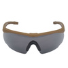 SwissEye - Ballistic Glasses Blackhawk With Visor Set - Brown Frame - 40422