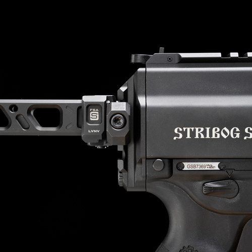 Strike Industries - Adapter Rear Plate Picatinny for Stribog SP-9 Strike - Black - SI-SP9-PSA-BK