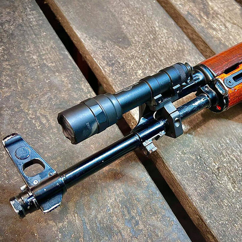 FTCS - Mount for Tactical Flashlight on Barrel of an AK/AKM - Black - nr.11