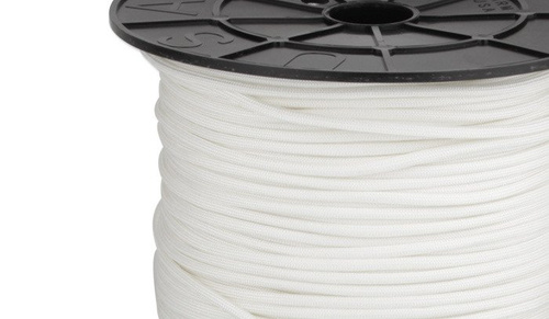 Atwood Rope MFG - Paracord 550-7 - 4 mm - White - 1 meter - SS08 - WHITE