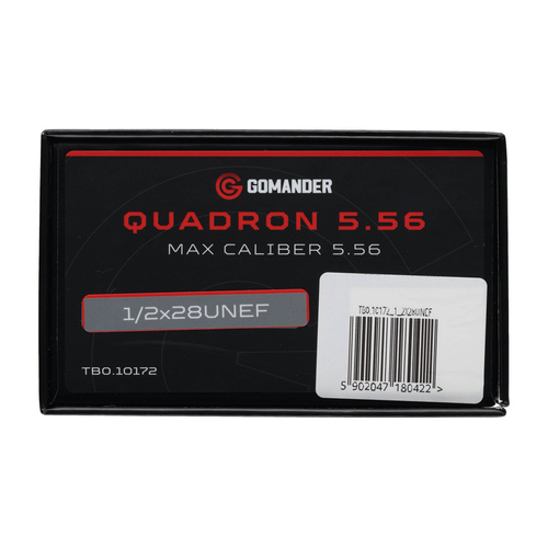 Gomander - Quadron flame compensator - 5.56 mm - 1/2x28 UNEF-9 thread - Black - TB0.10172