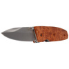 Herbertz - AISI 420 Plain Folding Knife, Wood Handle - Gift Box - 289011