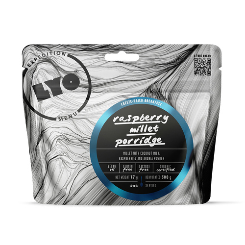 LyoFood - Freeze-Dried Food Ration Lyo Expedition - Eco Raspberry Millet Porridge - 300 g - 16229
